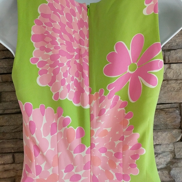 Lilly Pulitzer Vintage awhile Label Dress SIlk - Picture 4 of 5